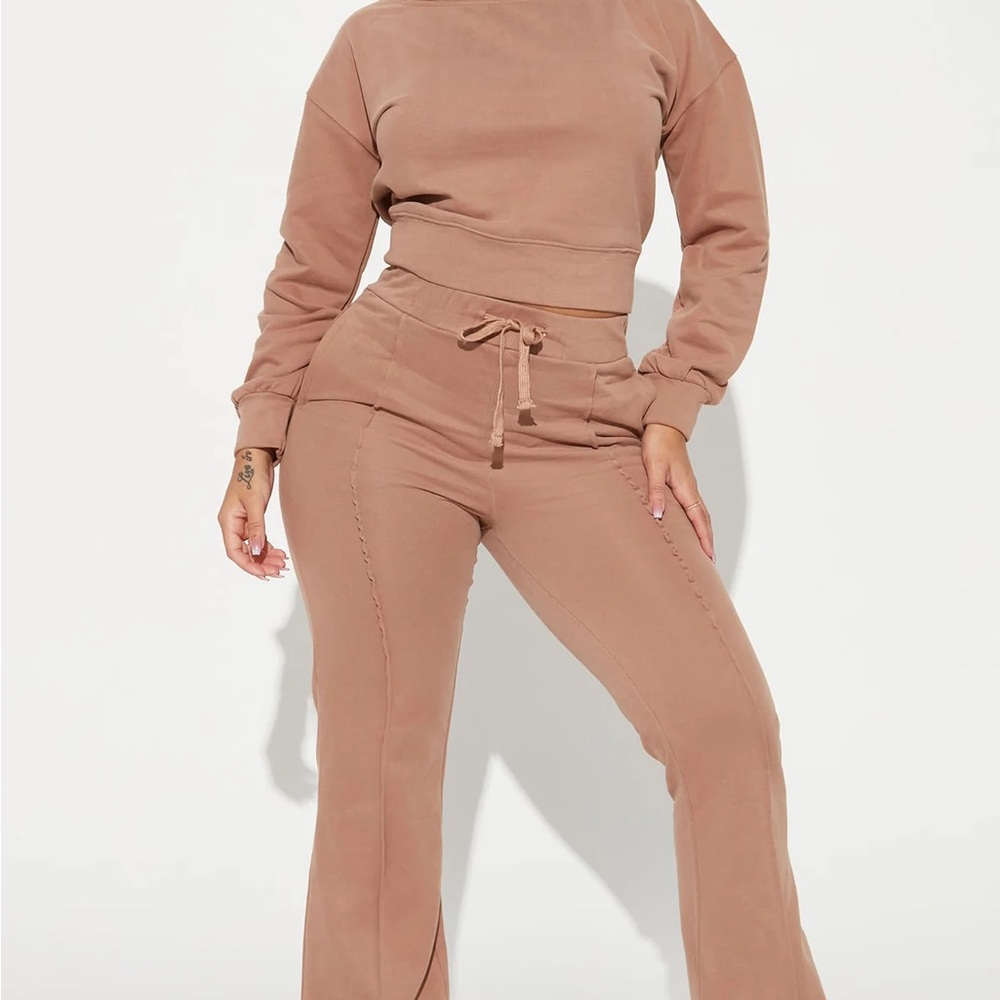 Easy Going Pant Set - Taupe